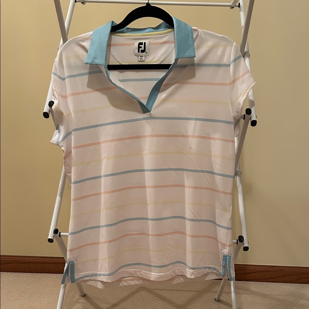 FootJoy Striped Polo Golf Shirt